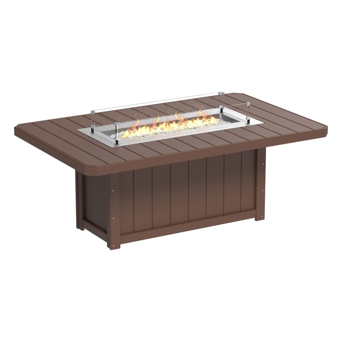 Lumin Fire Pit 79" Rectangular Table from LuxCraft