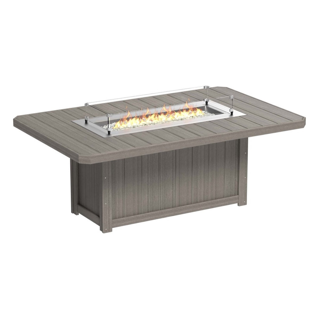 Lumin Fire Pit 79" Rectangular Table from LuxCraft