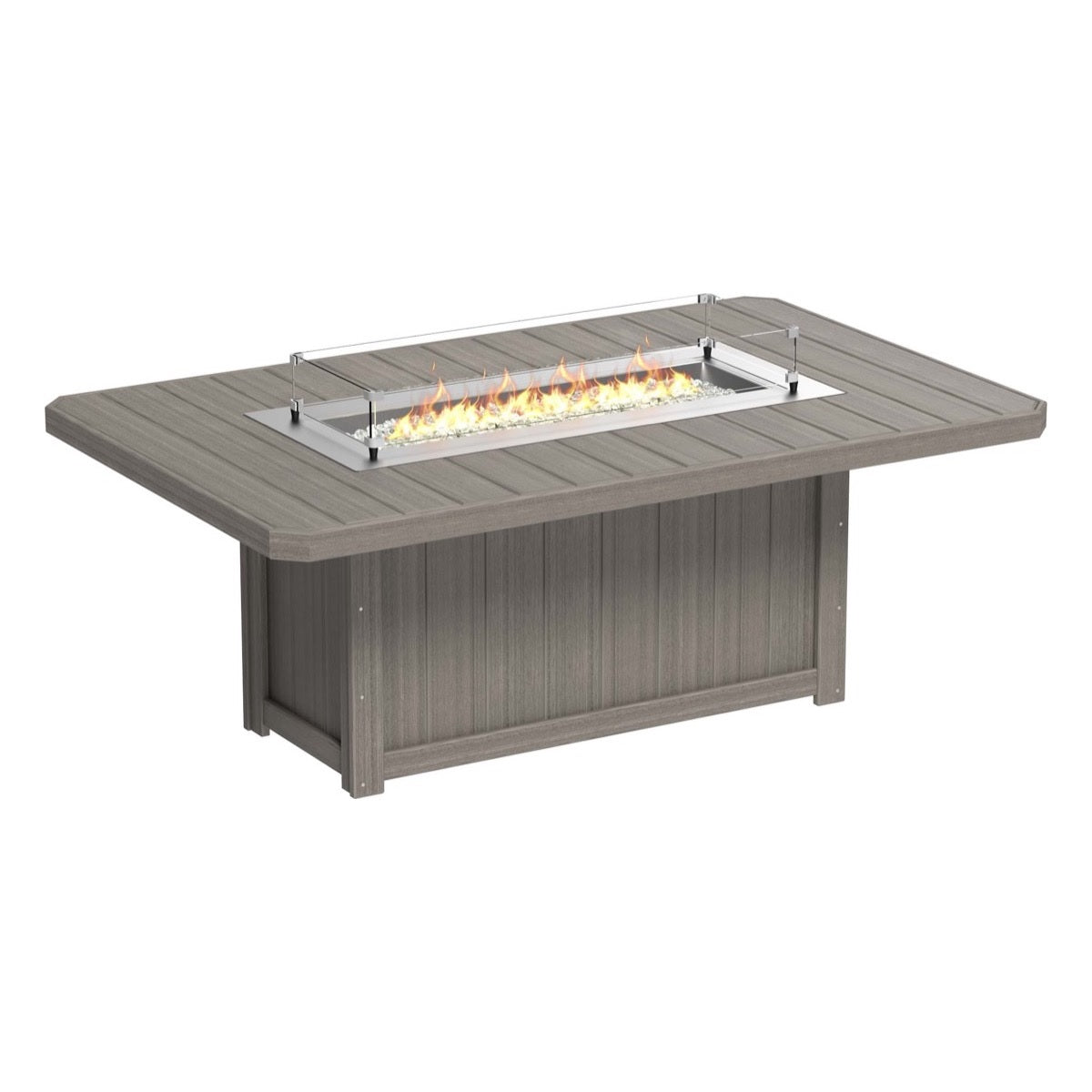 Lumin Fire Pit 79" Rectangular Table from LuxCraft