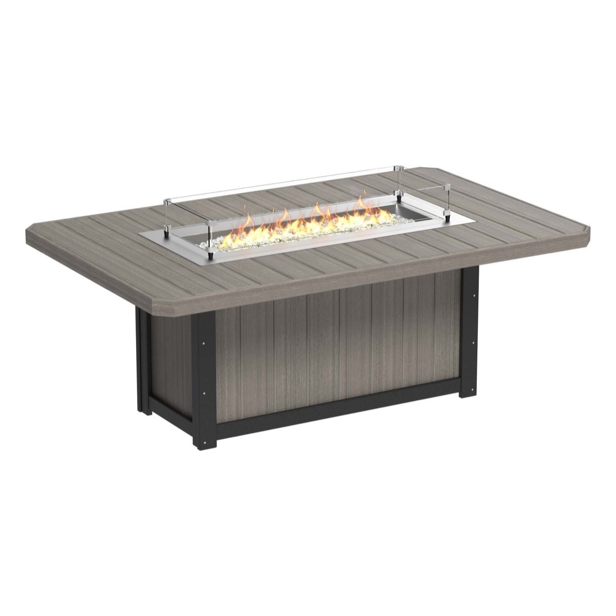 Lumin Fire Pit 79" Rectangular Table from LuxCraft