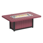 Lumin Fire Pit 79" Rectangular Table from LuxCraft