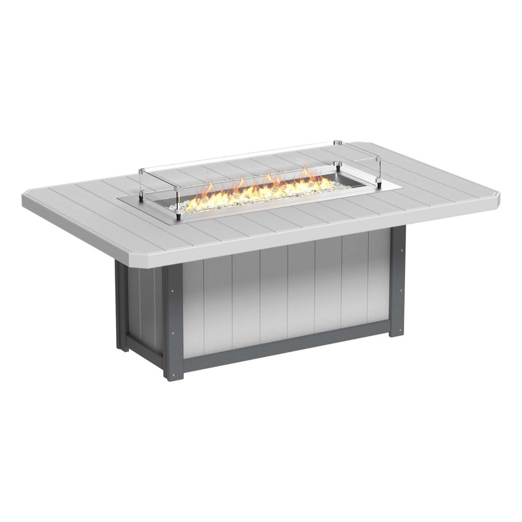 Lumin Fire Pit 79" Rectangular Table from LuxCraft