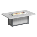 Lumin Fire Pit 79" Rectangular Table from LuxCraft