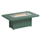 Lumin Fire Pit 79" Rectangular Table from LuxCraft