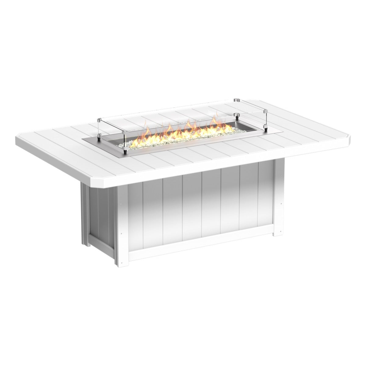 Lumin Fire Pit 79" Rectangular Table from LuxCraft