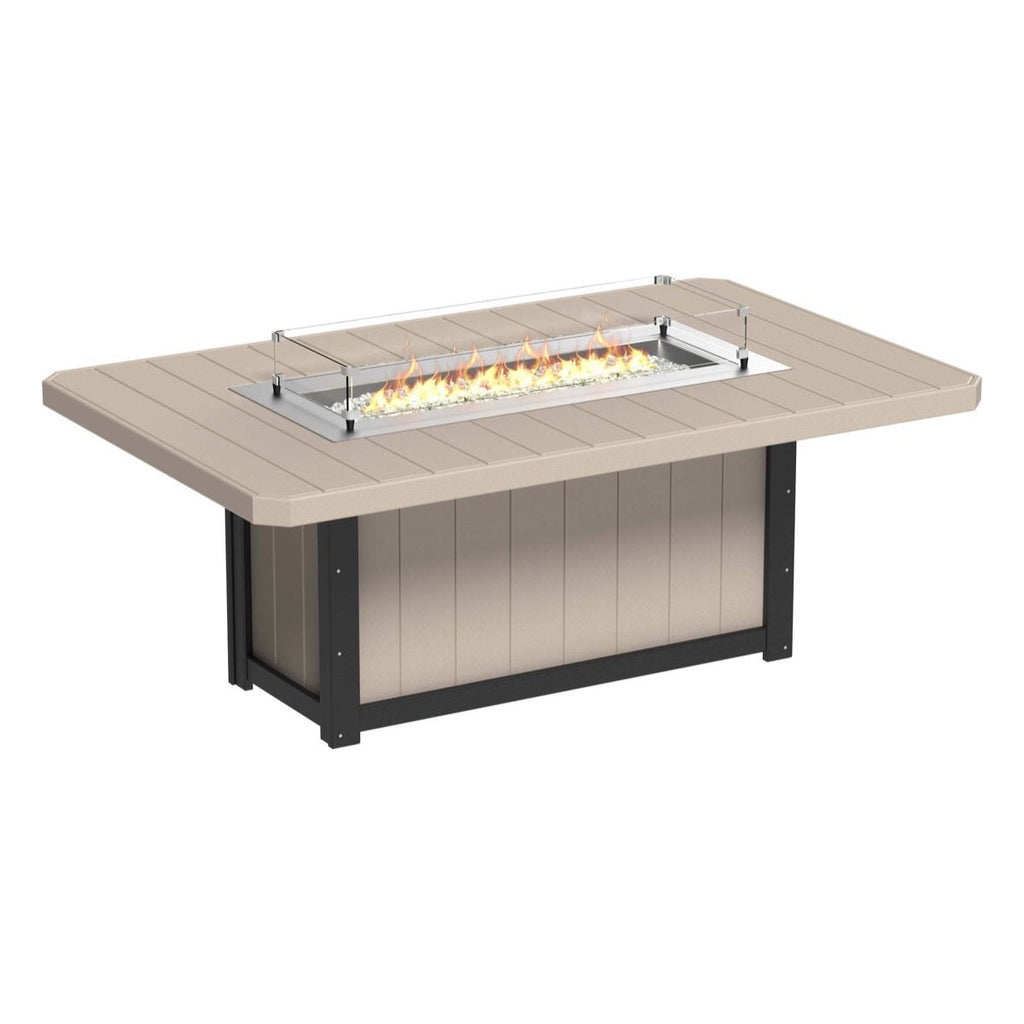 Lumin Fire Pit 79" Rectangular Table from LuxCraft