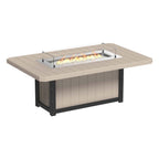 Lumin Fire Pit 79" Rectangular Table from LuxCraft
