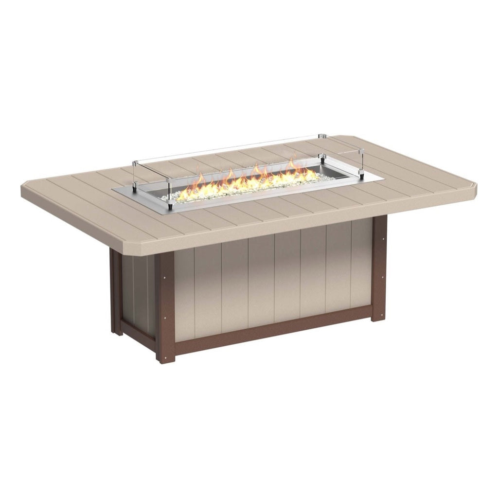 Lumin Fire Pit 79" Rectangular Table from LuxCraft