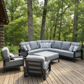 Saddlebrook Cushioned Patio Sectional Deep Seating Sets