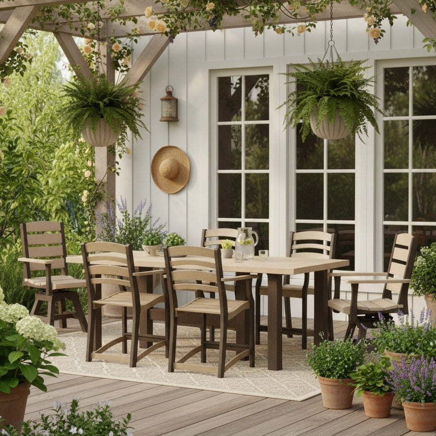 Beige & Chocolate Napa Resin Dining Collection