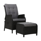 Gardeon Recliner Chair Sun lounge Wicker Lounger Outdoor Furniture