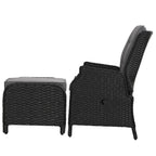 Gardeon Recliner Chair Sun lounge Wicker Lounger Outdoor Furniture
