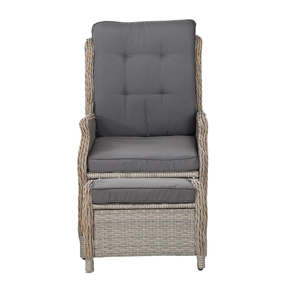 Gardeon Recliner Chair Sun lounge Wicker Lounger Outdoor Furniture