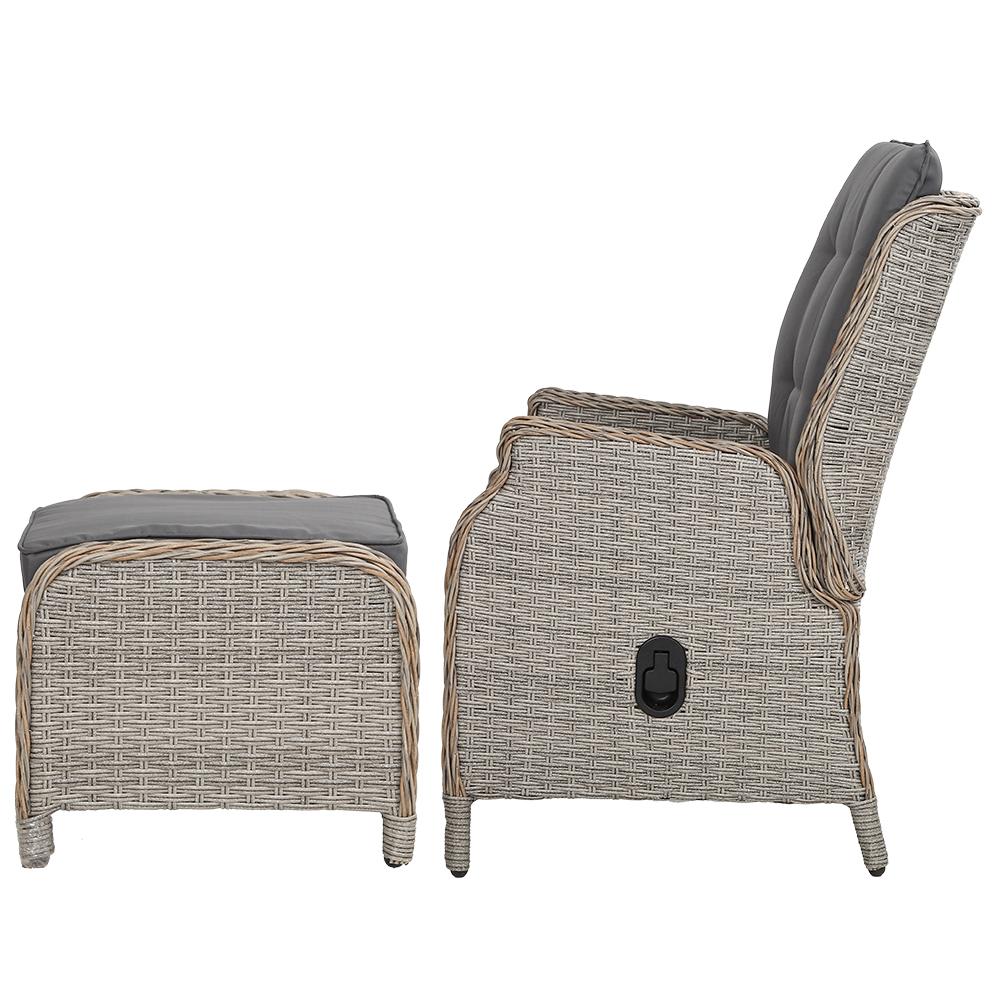 Gardeon Recliner Chair Sun lounge Wicker Lounger Outdoor Furniture