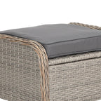 Gardeon 2PC Recliner Chair Sun lounge Wicker Lounger Outdoor Furniture