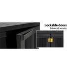 Gardeon Outdoor Storage Cabinet Box 92cm Lockable Cupboard Sheds