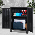 Gardeon Outdoor Storage Cabinet Box 92cm Lockable Cupboard Sheds