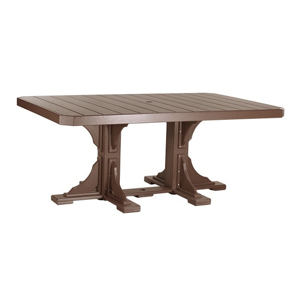 4' x 6' Rectangular Dining Table from LuxCraft