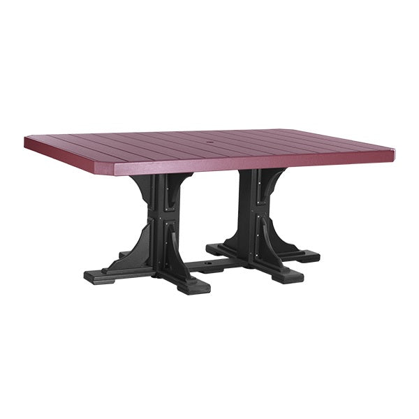 4' x 6' Rectangular Dining Table from LuxCraft