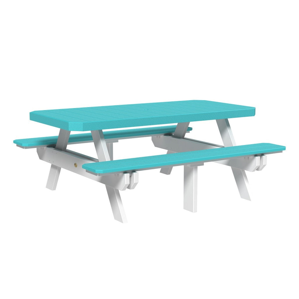 6' Rectangular Picnic Table from LuxCraft