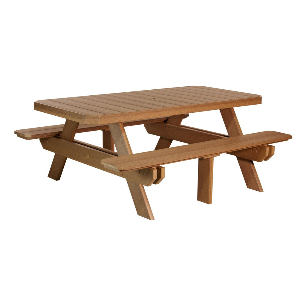 6' Rectangular Picnic Table from LuxCraft