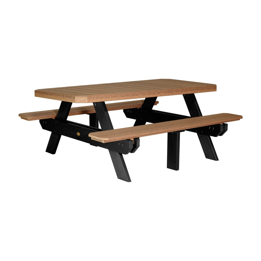 6' Rectangular Picnic Table from LuxCraft