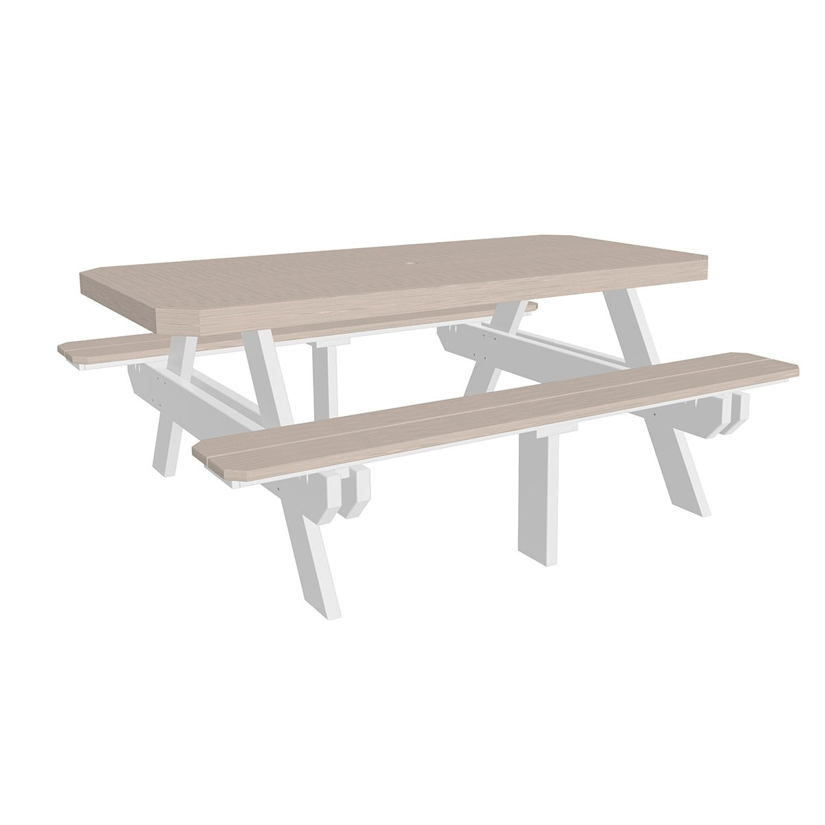 6' Rectangular Picnic Table from LuxCraft