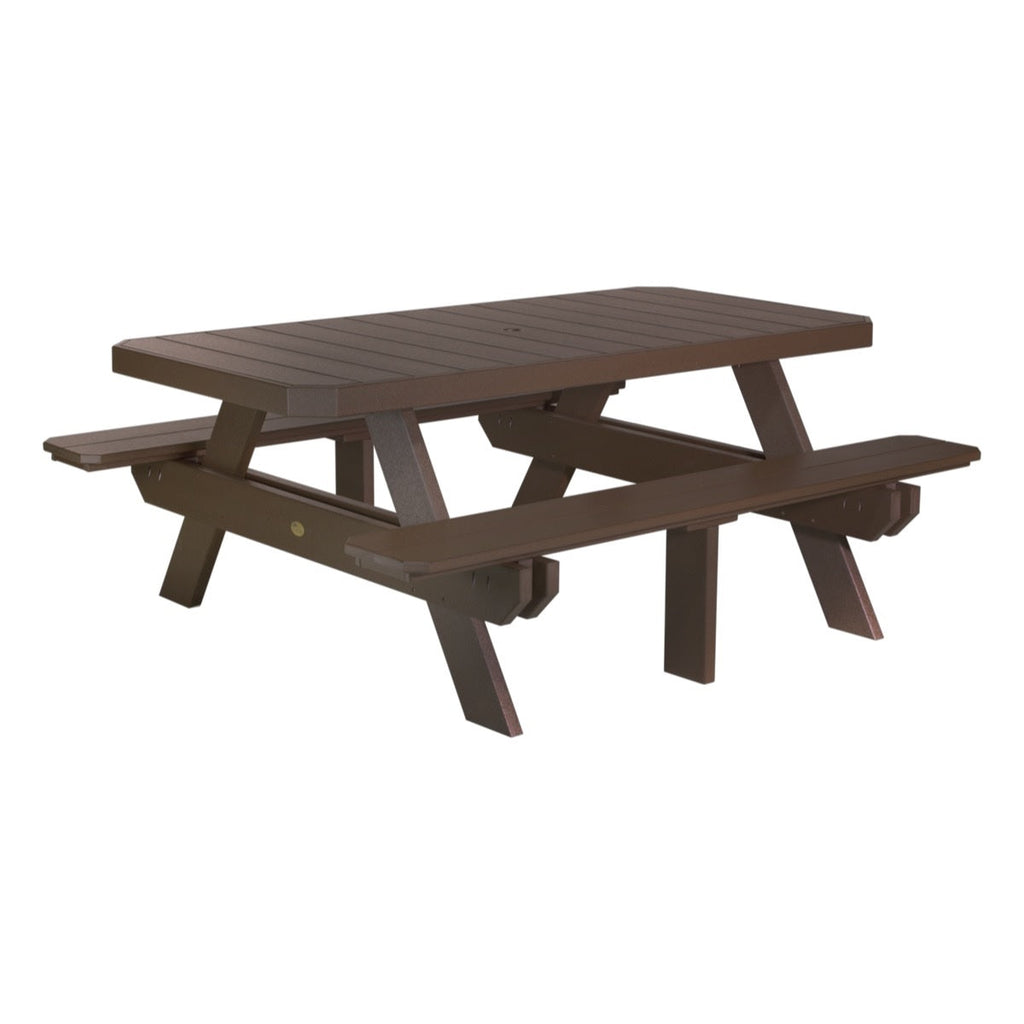 6' Rectangular Picnic Table from LuxCraft