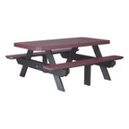 6' Rectangular Picnic Table from LuxCraft