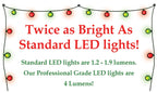 Set of 10 Warm White LED Edison Patio Lights