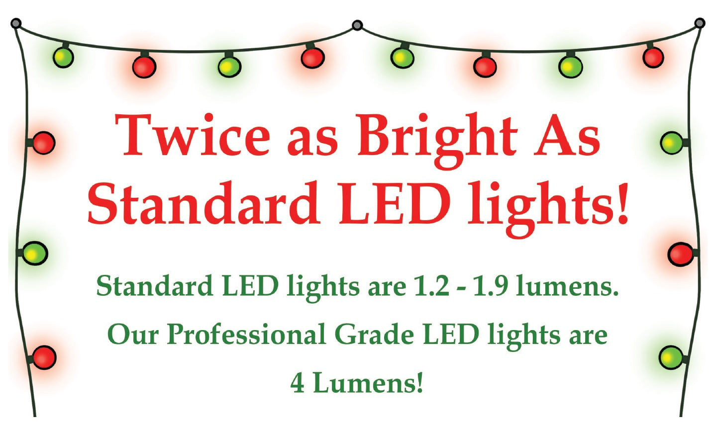 Set of 10 Warm White LED Edison Patio Lights