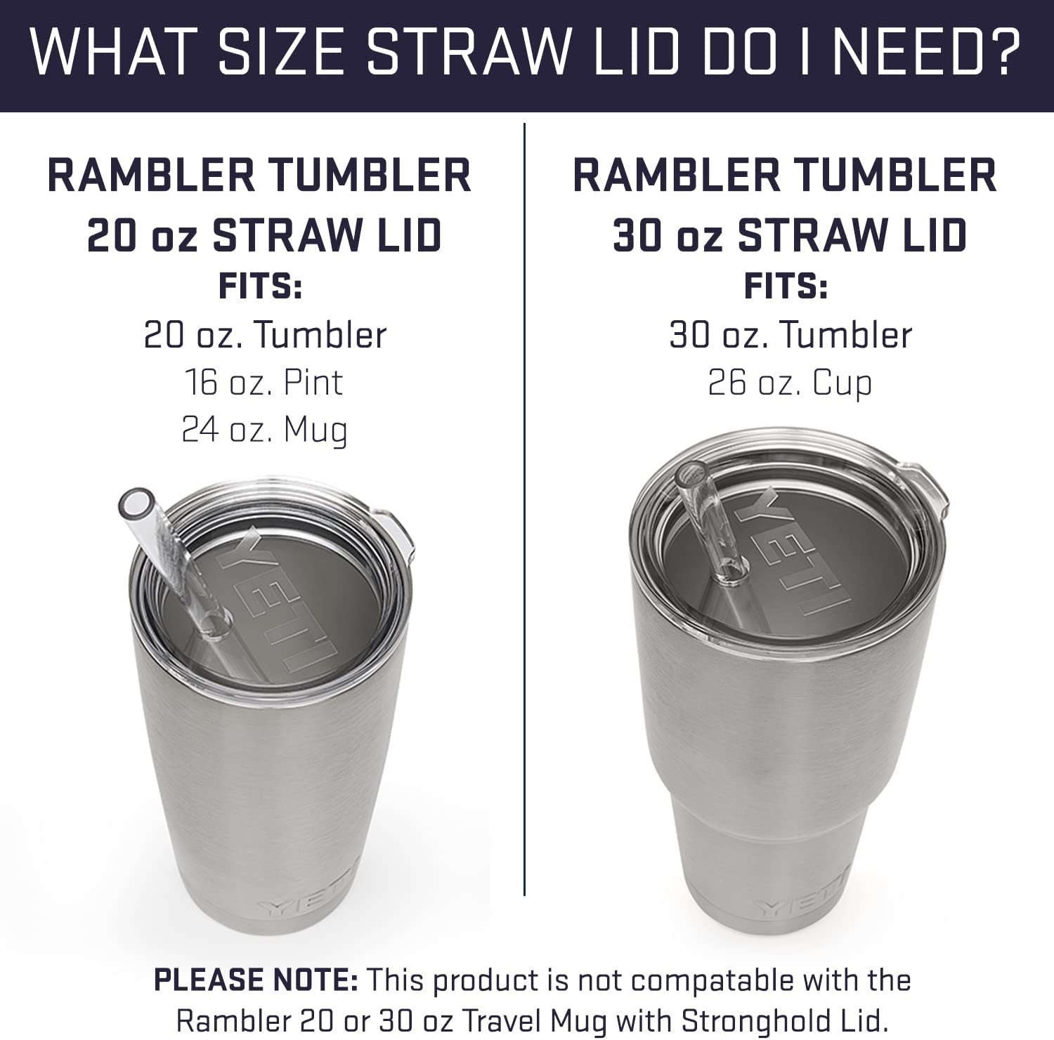 YETI Rambler® Tumbler Series Lid & Straw