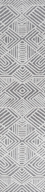 Jordan High-Low Pile Art Deco Geometric  Indoor/Outdoor Area Rug