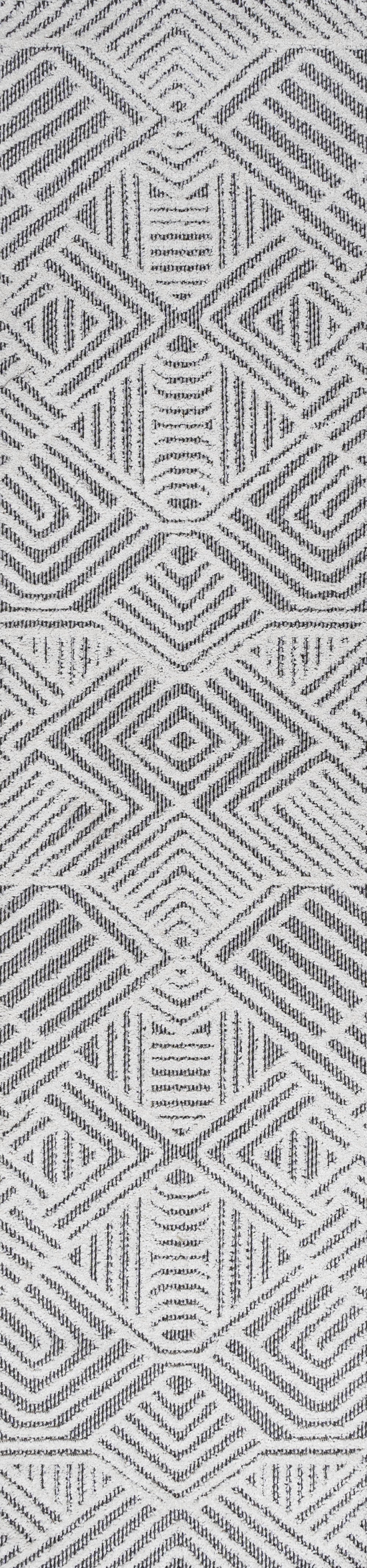 Jordan High-Low Pile Art Deco Geometric  Indoor/Outdoor Area Rug