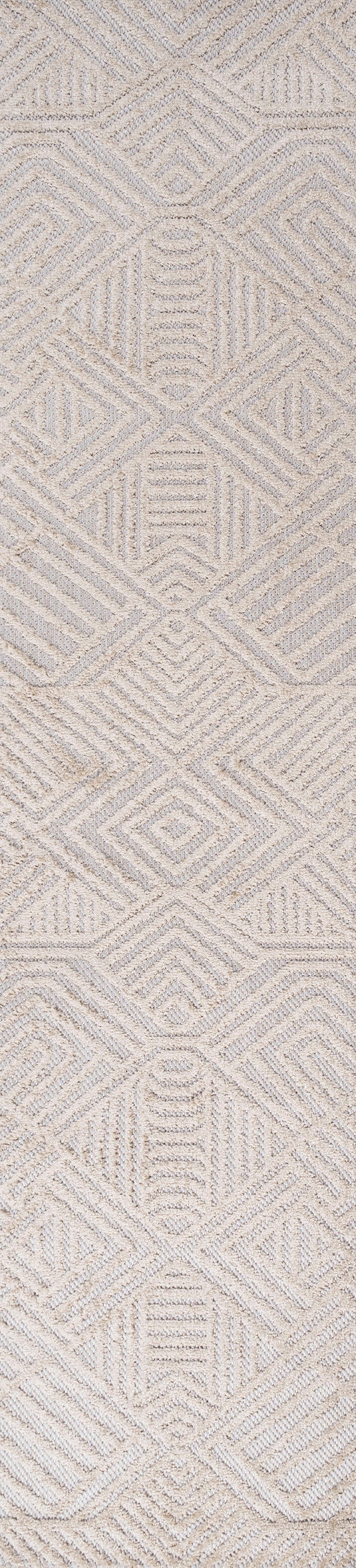 Jordan High-Low Pile Art Deco Geometric  Indoor/Outdoor Area Rug