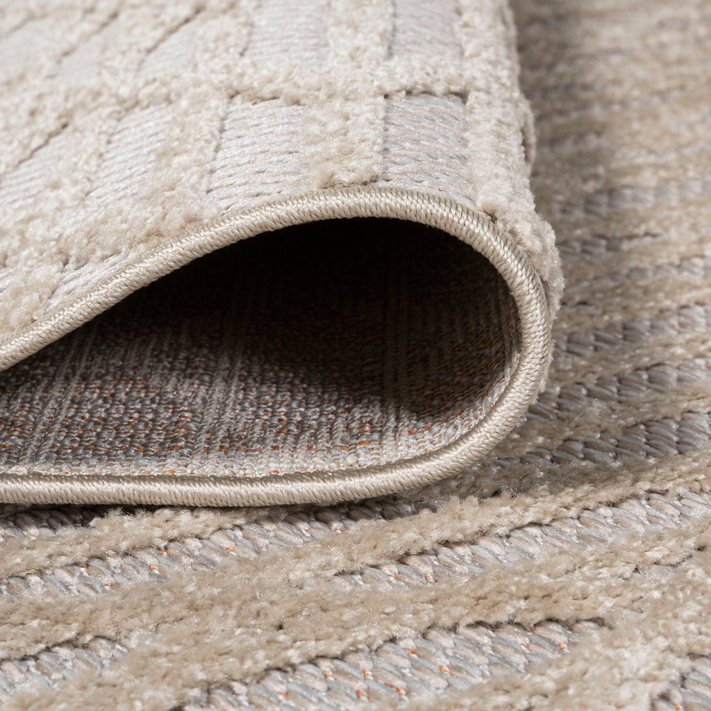 Ararat High-Low Pile Moroccan Diamond Modern  Indoor/Outdoor Area Rug
