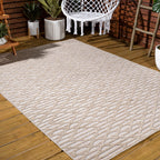 Ararat High-Low Pile Moroccan Diamond Modern  Indoor/Outdoor Area Rug