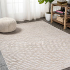 Ararat High-Low Pile Moroccan Diamond Modern  Indoor/Outdoor Area Rug