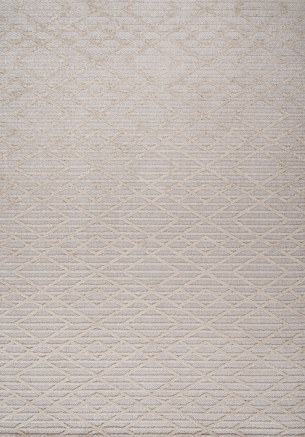 Ararat High-Low Pile Moroccan Diamond Modern  Indoor/Outdoor Area Rug