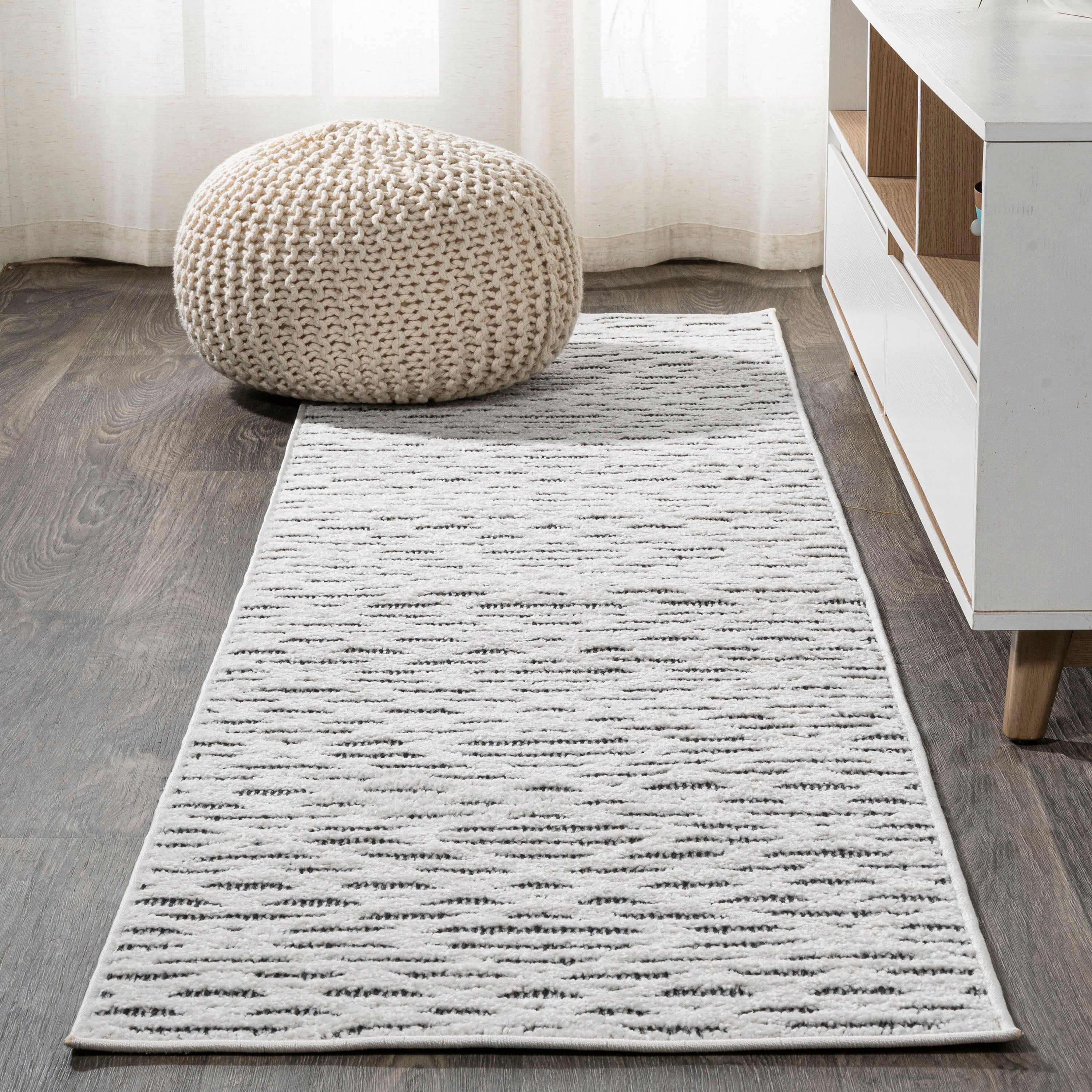 Ararat High-Low Pile Moroccan Diamond Modern  Indoor/Outdoor Area Rug