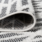 Ararat High-Low Pile Moroccan Diamond Modern  Indoor/Outdoor Area Rug