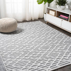 Ararat High-Low Pile Moroccan Diamond Modern  Indoor/Outdoor Area Rug