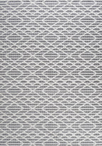 Ararat High-Low Pile Moroccan Diamond Modern  Indoor/Outdoor Area Rug