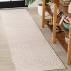 Odense High-Low Minimalist Angle Geometric Indoor/Outdoor Area Rug