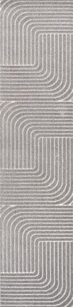 Odense High-Low Minimalist Angle Geometric Indoor/Outdoor Area Rug