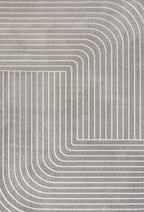 Odense High-Low Minimalist Angle Geometric Indoor/Outdoor Area Rug
