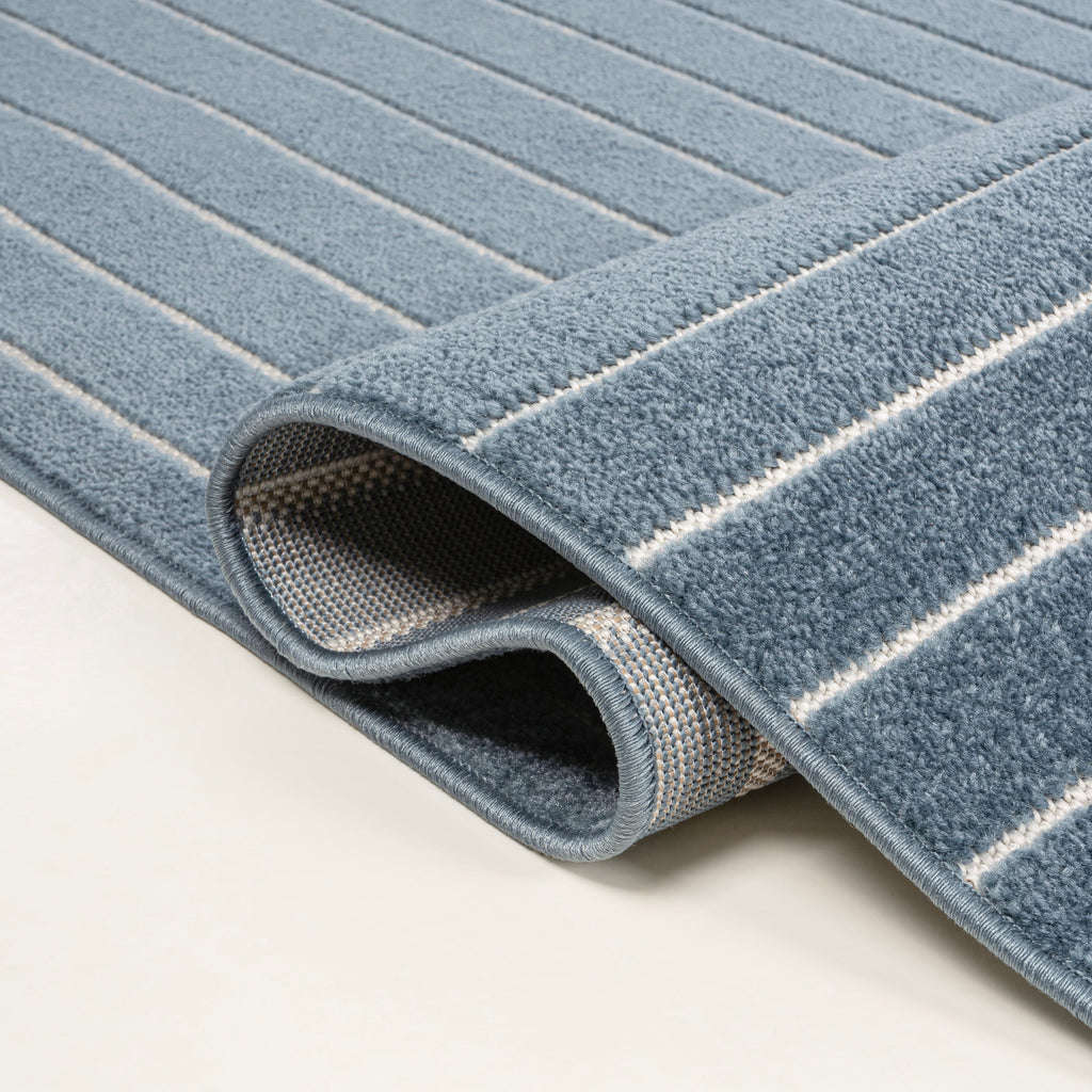 Odense High-Low Minimalist Angle Geometric Indoor/Outdoor Area Rug