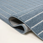 Odense High-Low Minimalist Angle Geometric Indoor/Outdoor Area Rug