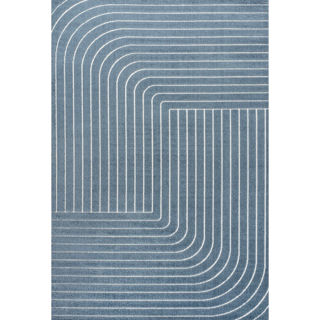 Odense High-Low Minimalist Angle Geometric Indoor/Outdoor Area Rug
