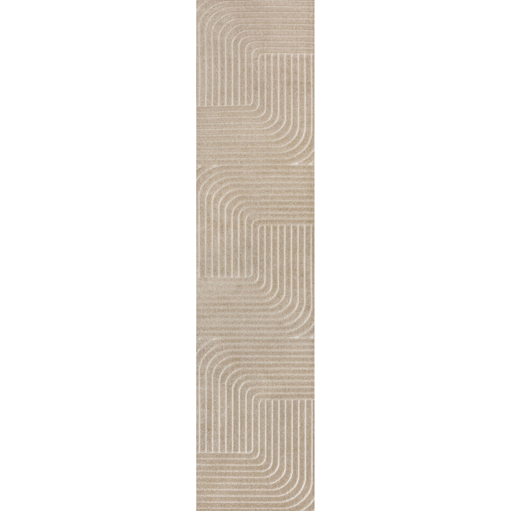 Odense High-Low Minimalist Angle Geometric Indoor/Outdoor Area Rug
